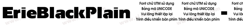 ErieBlackPlain 常规字体转换